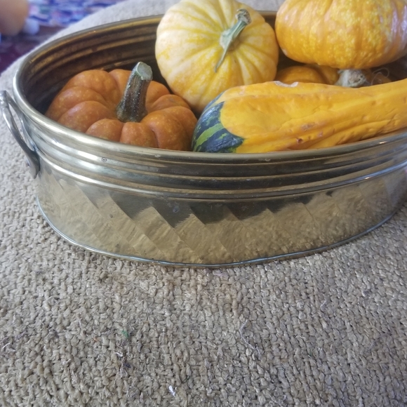 Vtg brass vase holder - Picture 9 of 12